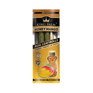 King Palm - 2 Mini Hand-Rolled with flavor tips - Honey Mango